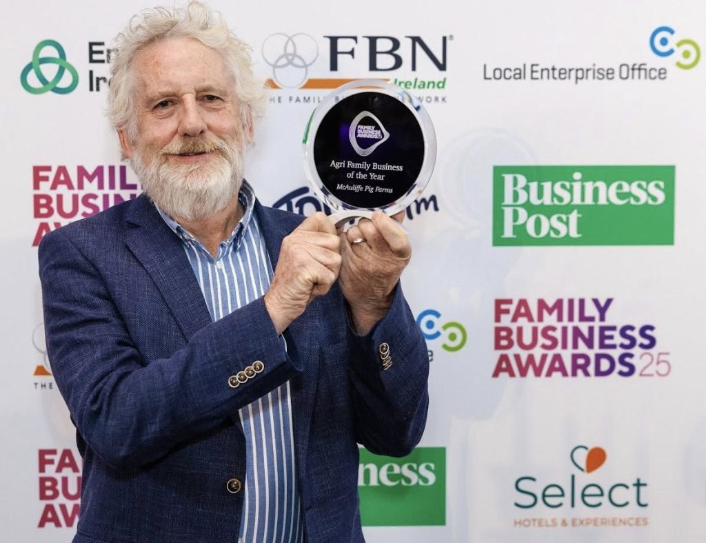 Mike McAuliffe at the Family Business Awards